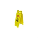 Picture of WF100Y Alliance Caution Sign,Heavy Duty W/A-frame construction,Wet Floor,12"x25"