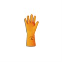 Picture of 208-8 Ansell Gloves,192083,Citrus Orange,Recessed Diamond Grip,29 Mil,13",Size 8
