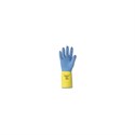 Picture of 224-9 Ansell Gloves,192245,Blue,Chem-Pro Neoprene Blend Over Yellow Natural Latex,27 Mil,13",Size 9