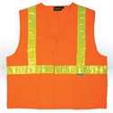 Picture of 14543 ERB Safety Vest,Right & Left Pockets,Reflective,ANSI Class 2,L,Orange