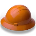 Picture of 19223 ERB Safety Americana Ratchet Safety Helmets,Hard hat,Standard full brim,Polyethylene,Orange