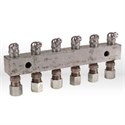 Picture of 6136 Alemite Grease Fitting Header Block,Fitting Header 6 Position,6 point,L 5-3/4"
