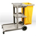 Picture of D011B Alliance Janitor Cart,25 gal,Grey,High Density Plastic
