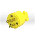Picture of 05984 Coleman Replacement Plugs,Nema 5-15P,Amps 15,Voltage 125 VAC,Yellow,Vinyl Male Plug