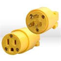 Picture of 05985 Coleman Replacement Plugs,NEMA 5-15C,Yellow,Vinyl Female Connector