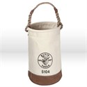 Picture of 5104 Klein Tools Tool Bucket,Canvas,No. 1,Size 12"Dia with inside pocket 8"x 8",17",Rope