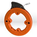 Picture of 56000 Klein Tools Depth finder Fish Tape,1"increments,Size 1/8"wide,25',Steel,Dia.7",Orange