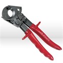 Picture of 63060 Klein Tools Ratcheting Cable Cutter,Ratcheting,Hold open spring,10",400 copper,Red handle