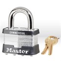 Picture of 5 Master Lock,Non-re-keyable,2",Silverly,Shackle Diam/3/8"