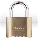 Picture of 175 Master Lock,Resettable Combo,Bottom dial location,2",Brass,Gold,5/16" Shackle,1" Clearance