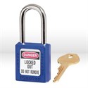 Picture of 410BLU Master Lock Safety Lockout Padlock,1-1/2",Xenoy,Blue