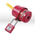 Picture of 487 Master Lock Lockout Plug,Sm electrical plug lockout,Red