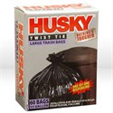 Picture of HK33060B Poly America Husky Liner,Trash bag liner,33 gal,33"x40",.8 mil,Black