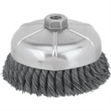 Picture of DW4917 DeWalt Wire wheel,6" Knotted Cup Brush/Carbon Steel 5/8"-11 Arbor .023"