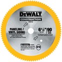 Picture of DW9153 DeWalt Circular Saw Blades,Construction 6-1/2" 90T Vinyl/Paneling Cordless Saw Blade