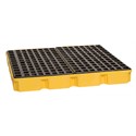 Picture of 1635 Eagle HAZ-MAT PRODUCTS SPILL PLATFORMS AND PALLETS,4 Drum Modular Platform-Yellow no Drain