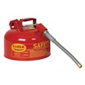 Picture of U2-26-SX5-RED Eagle TYPE II Safety CANS-GALVANIZED STEEL,Red-w/5/8" O.D. Flex Spout,2 Gal