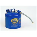 Picture of U2-51-S-BLU Eagle TYPE II Safety CANS-GALVANIZED STEEL,Blue-w/7/8" O.D. Flex Spout,5 Gal