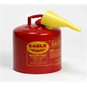 Picture of UI-50-FS Eagle Type 1 Safety Can,Metal,includes/F-15 funnel,Red,5 gal