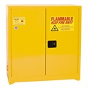 Picture of YPI-3010 Eagle PAINT/INK Safety STORAGE CABINETS-Yellow,Two Door Self-Closing Three Shelves,40 Gal