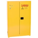 Picture of YPI-45 Eagle PAINT/INK Safety STORAGE CABINETS-Yellow,One Door Self-Closing Five Shelves,60 Gal