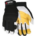 Picture of 906XL MCR Fasguard Gloves,Material/White Grain Goatskin,Yellow Patch Palm,XL