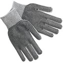 Picture of 9662LM MCR Gloves,Regular Weight,Cotton/Black Polyester,Dots 2-Sides,Gray