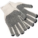 Picture of 9667L MCR Gloves,Regular Weight,Cotton/POLY,PVC Dot 2-Sides,Natural Men's,L