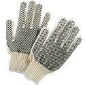 Picture of 9668L MCR Gloves,Regular Weight,Cotton/POLY,PVC Dot 2-Sides,Natural Men's,L
