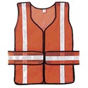 Picture of CHEV2OT MCR Chevron,Tear-Away,Polyester Mesh Safety Vest,1 3/8" White Stripe,19"x54",Orange