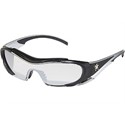 Picture of HL119AF MCR Crews Helion Safety Glasses,Black TPR Frame,temples /Silver