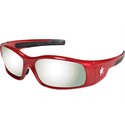 Picture of SR137 MCR Swagger Safety Glasses,Red,Lens Coating Silver Mirror
