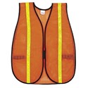 Picture of V211R1 MCR Poly,Mesh Safety Vest,1" Yellow Vinyl Stripe,18"x47",Orange
