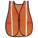Picture of V211WR MCR Poly,Mesh Safety Vest,3/4" White Stripe,18"x47",Orange