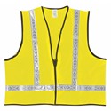 Picture of VA220RX4 MCR ANSI 100% Poly,Safety Vest,1 3/8" White Stripe,LIME
