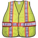 Picture of WCCL2LA MCR Poly,Mesh Safety Vest,3" Orange/Silver Stripe,LIME-one Sz fits M-XL