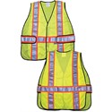 Picture of WCCL2LAX MCR Poly,Mesh Safety Vest,3" Orange/Silver Stripe,LIME-one Sz fits X2-X4