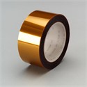 Picture of 21200-24841 3M Linered Low Static Polyimide Film Tape 5433 Amber,1"x 36yd 2.7 mil