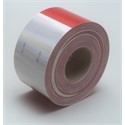 Picture of 51138-67825 3M Diamond Grade Conspicuity Marking Roll 983-32 ES Red/White,4"x 150ft