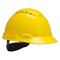 Picture of 78371-64208 3M Hard Hat,Vented Yellow 4 Ratchet Suspension H-702V