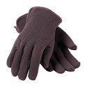 Picture of 95-864 PIP Jersey Glove,Heavy Weight,Plain,Red Jersey,Gunn Cut Red Jersey Lined,Cotton,Brown