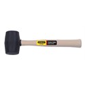 Picture of 57-522 Stanley Rubber Mallet,Hickory handle wooden mallet,Smooth face,L 13-1/2",18 oz