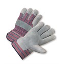 Picture of 558 West Chester Shoulder Leather Palm Rubberized Safety Cuff Glove - Blue/Red Fabric: Large