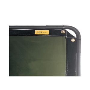 Picture of 55-7468 Alliance Low-Visability Welding Screen,6'x8',Low Transparency,Dark Green-Safety Orange