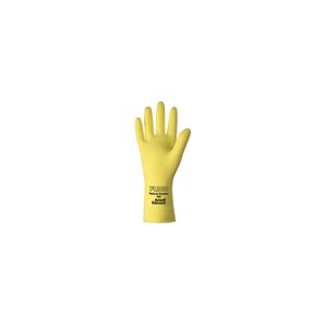 Picture of 198-7 Ansell Fl100 Gloves,185749,Lemon Yellow,Fishscale Grip,17 Mil,12",Size 7