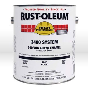 Picture of 3455402 Rust-Oleum 3400 Enamel Paint,1 gallon,Safety orange,Dry Time 6-8 hrs