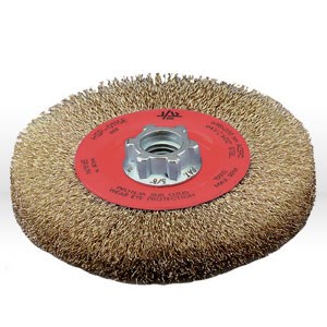Picture of 78000 Jaz USA Wire Wheel Bench Brush,4-1/2"Crimped,.012",Steel