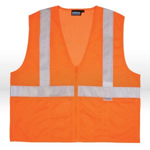 Picture of 14634 ERB Safety Vest,Reflective,ANSI Class 2,L,Orange