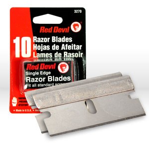 Picture of 3270 Red Devil Utilility Knife Blades,Single Edge Razor,Carded,10 Blades