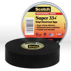 Picture of 54007-06130 3M Electrical Tape,Scotch Super 33+ vinyl electrical tape,3/4"x20ft (19mm x 6.1 m)